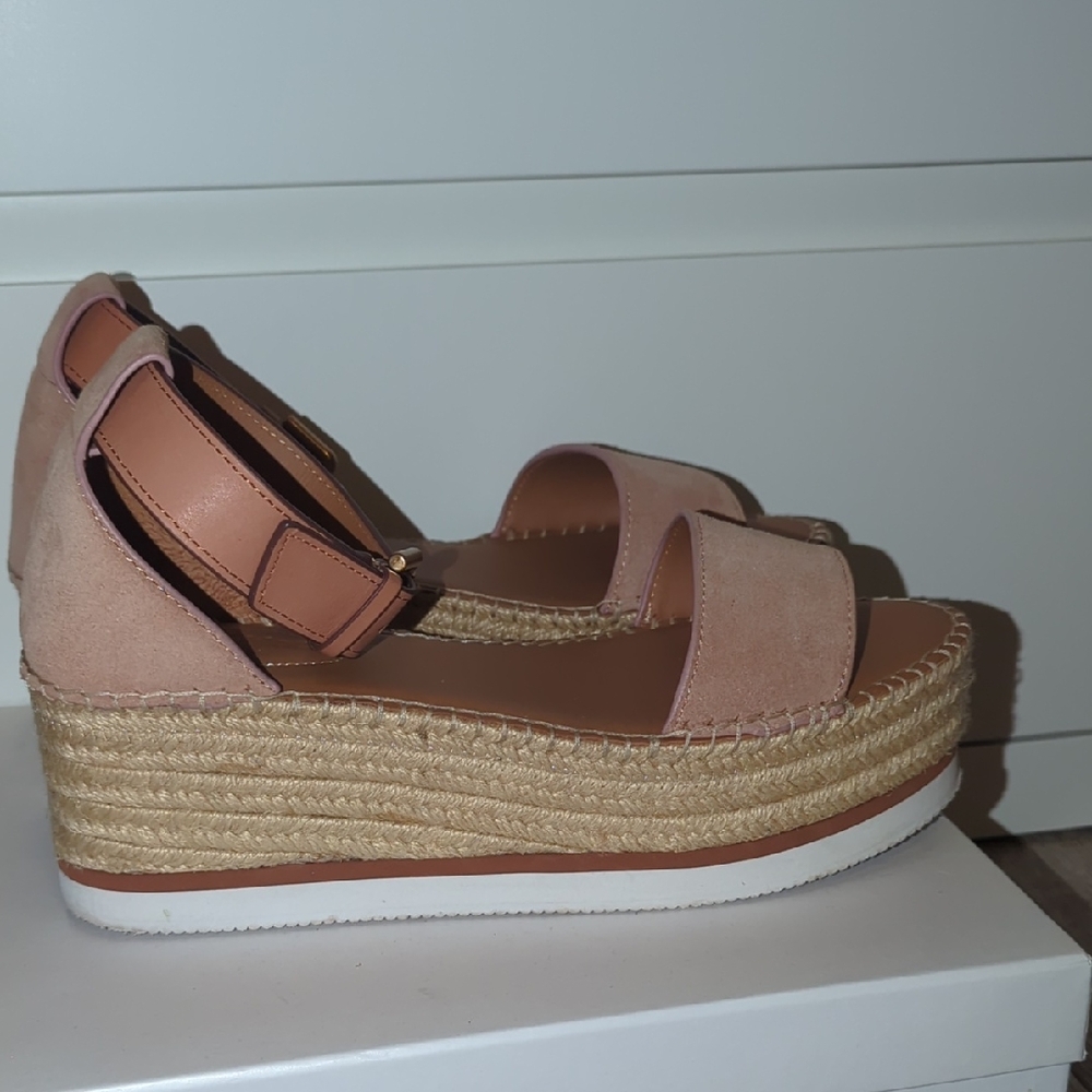 See By Chole  Suede Espadrilles Sandals
